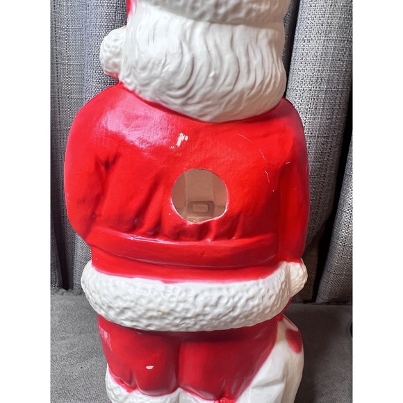 Santa Christmas Blow Mold VTG Union Products 1968 Cord Read Works 14” - Picture 9 of 15